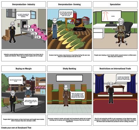 Causes Of The Great Depression Storyboard By D25c9140