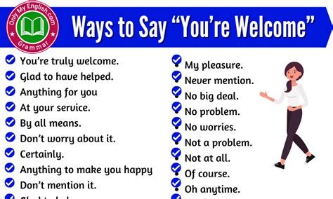 80 Creative Ways To Say “youre Welcome” In English Onlymyenglish In 2022 English