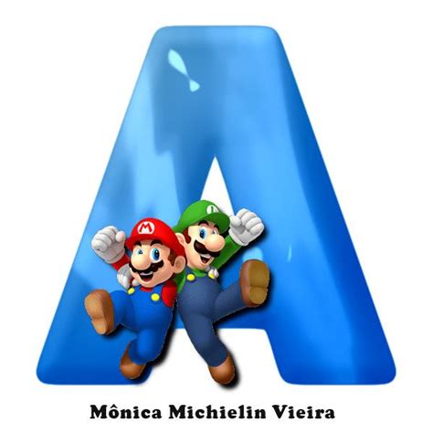Alfabeto Super Mario Bros Alphabet Mariobros Games Decoracion De