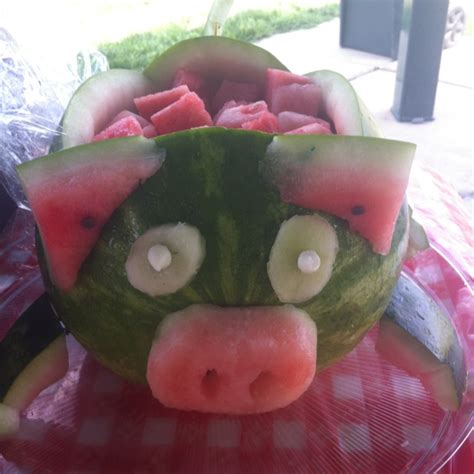 Watermelon Pig Farm Birthday Watermelon Pig Kindergarten Party