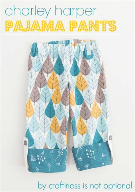 Free Pdf Pattern And Tutorial Charley Harper Flannel Pajama Pants By