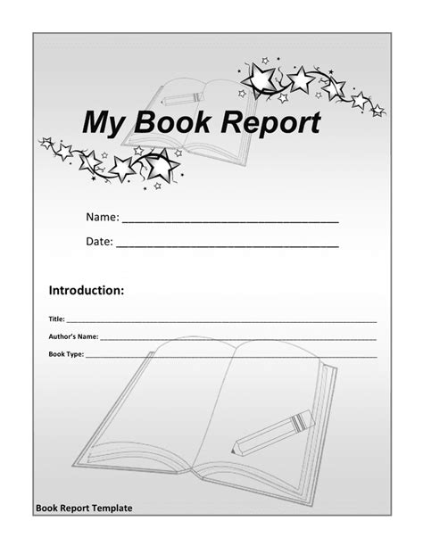 Book Report Template In Word And Pdf Formats
