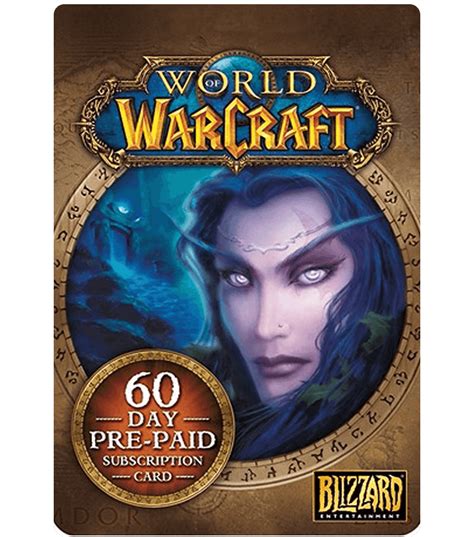 World Of Warcraft Game Card 60 Days Us Email Delivery