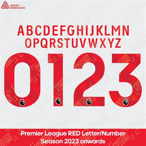 Season 202324 Red Official Premier League Player Size