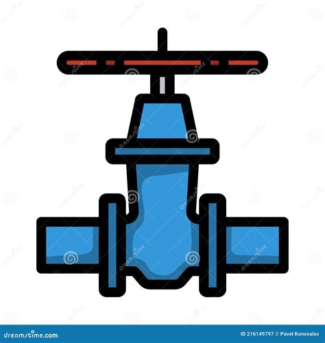 Pipe Valve Icon Stock Vector Illustration Of Business 216149797