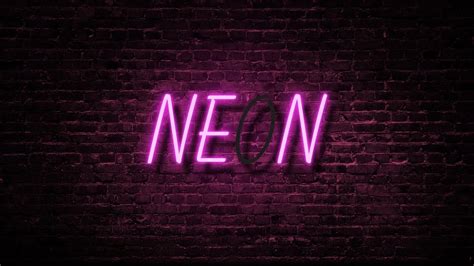 Neon Text Glow Animation Logo Effect Youtube