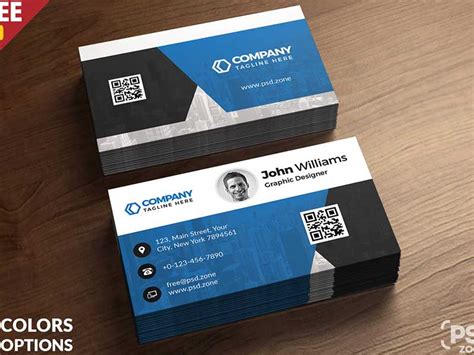Type in your contact information, point to your logo and get a printable pdf that you can take to your local printer. 15+ Free Printable Business Card Templates PSD 2018