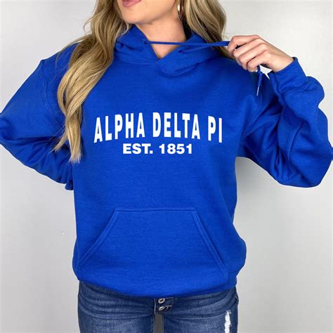 Alpha Delta Pi Established Hooded Sweatshirts Greek Gear