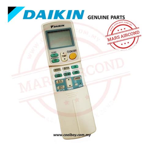 Daikin Wireless Remote Controller ARC433A92 D4001036 COOLBOY