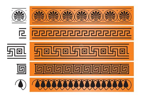 Ancient Greece Ornament Design Element Stock Vector Illustration Of