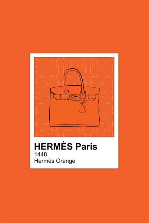 Hermés Orange Pantone Canvas Artwork By Martina Pavlova Icanvas