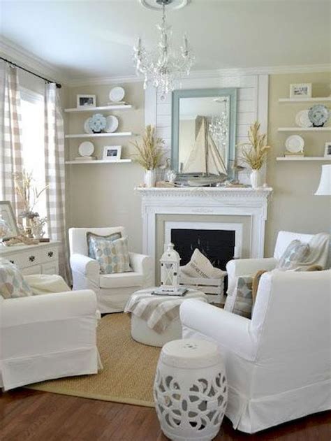 Cozy Coastal Living Room Decorating Ideas 32 Salons De
