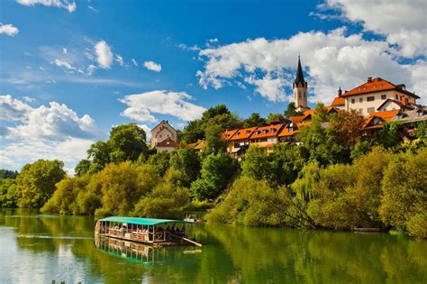 Discover Slovenia — Novo Mesto Slovenia Set On The Krka River Novo