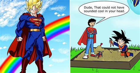 goku vs superman comic