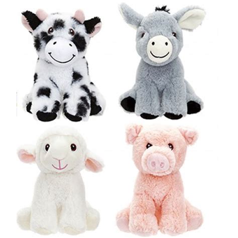 Farm Animals Plush Soft Toy 6 4 Designs Your Plant Eco Toys Pms