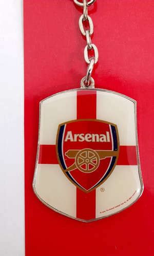Arsenal Fc Shield Keyring And Badge Set Official Product Badges
