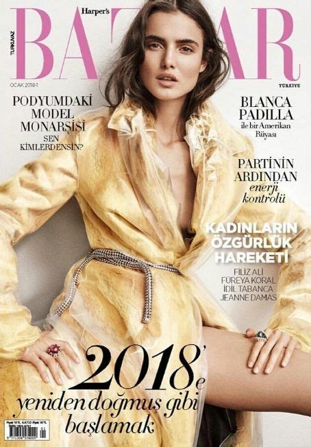 Harpers Bazaar Turkey Magazine January 2018 Fashion Magazine Cover