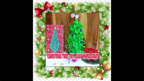 Christmas Tree 🎄 Diy Easy Paper Crafts For Christmas 🎄