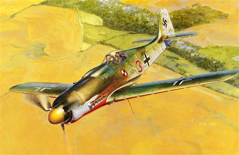 Focke Wulf Fw 190d 9 By Shigeo Koike Aircraft Art Airplane Art