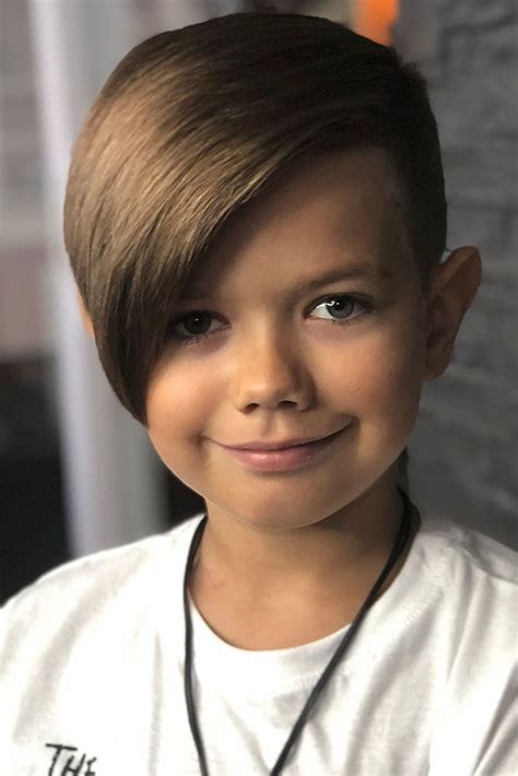 Side part hairstyles for boys. 60 Trendy Boy Haircuts For Your Little Man | Boys long ...