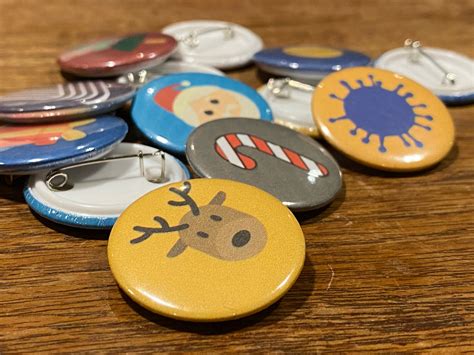 custom badge button 32mm 10 pieces etsy