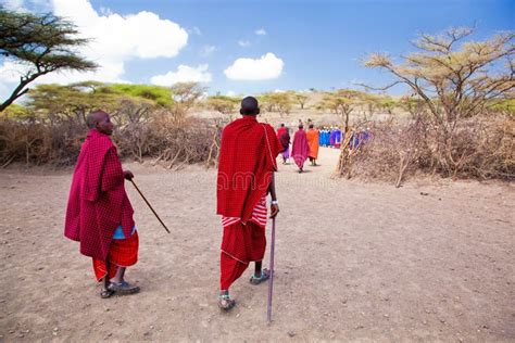 Maasai People And Their Village In Tanzania Africa Editorial Photo Image Of Human Ngorongoro