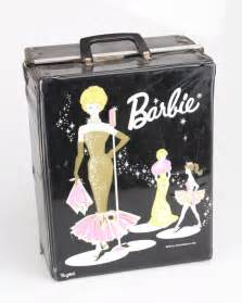 sold price vintage barbie storage box or trunk c 1962 containing a large collection of vintage