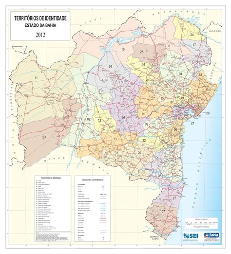 Mapas Geográficos Do Estado Da Bahia