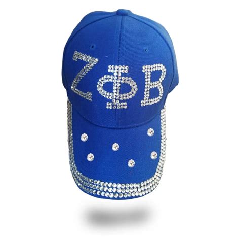 Zeta Phi Beta Sorority Hat Blue And White Baseball Style Etsy