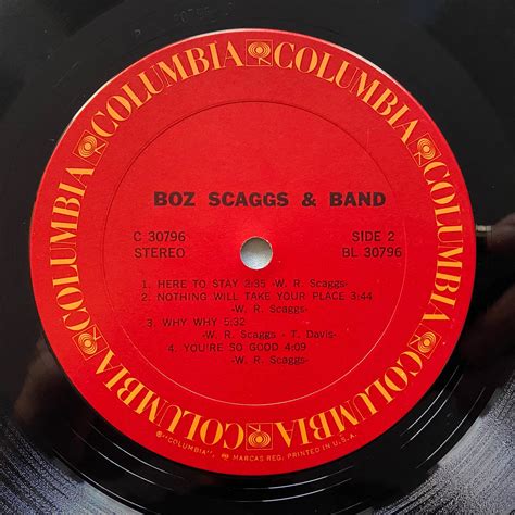 Boz Scaggs 1971 Vintage Vinyl Lp Record Etsy