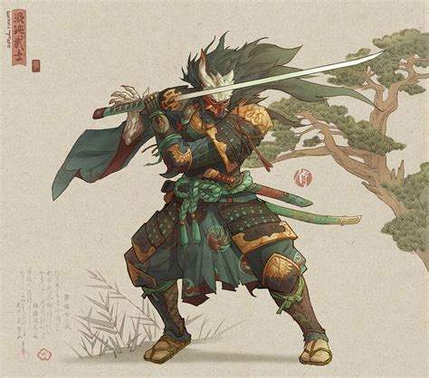 Artstation Feudal Japan The Shogunate Hua Lu Fantasy Character