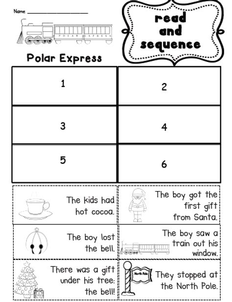 Polar Express Activities For First Grade With A Freebie Sarahs