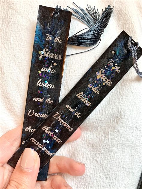 Acotar Stars Who Listen Resin Bookmark Etsy