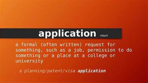 Application Meaning Of Application Definition Of Application