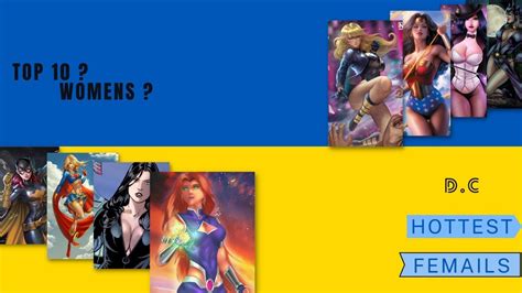 top 10 sexiest dc female comic book characters d g youtube
