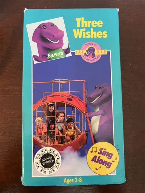 Barney Three Wishes Sing Along Vhs Tape Feat Sandy Duncan 1988 Lyons