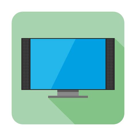 Vector For Free Use Flat Tv Icon