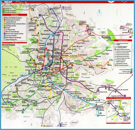 Madrid Subway Map Travelsfinderscom