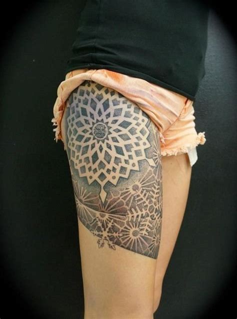 45 Thigh Tattoo Ideas For Girls Tattoos For Women Geometric Tattoo