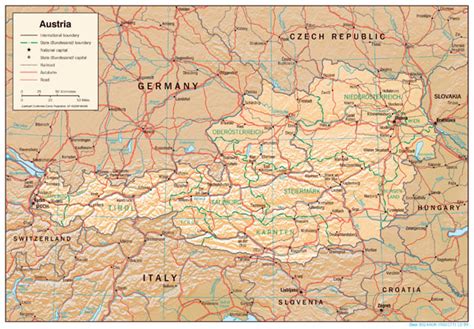Large Detailed Highways Map Of Austria With Cities And Airports Gambaran