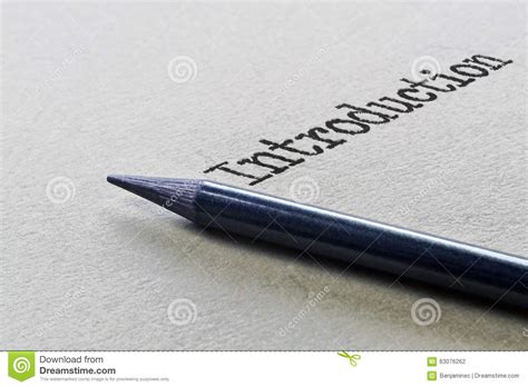 Single Word Introduction Stock Photo Image Of Abstract 63076262
