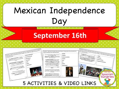 Mexican Independence Day Teach In A Box