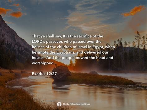 Exodus 1227 Daily Bible Inspirations