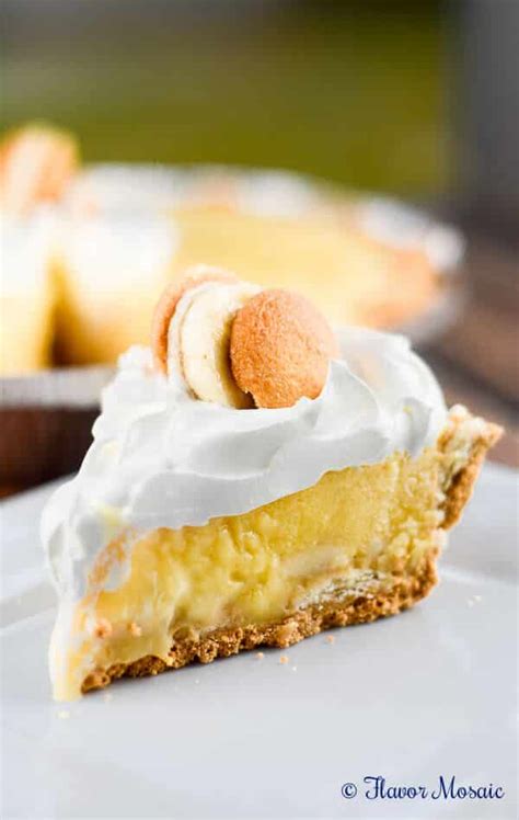 Cooking time is chillng time here. No Bake Banana Pudding Cream Pie - Flavor Mosaic