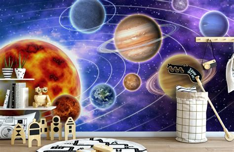 Solar System Wallpaper And Planet Wall Murals Wallsauce Uk