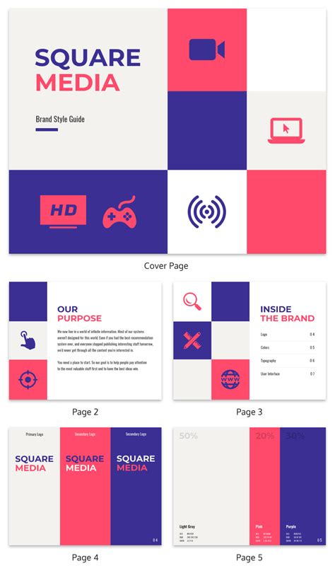 Brand Guidelines Template Ppt Identify And Communicate Your Brands