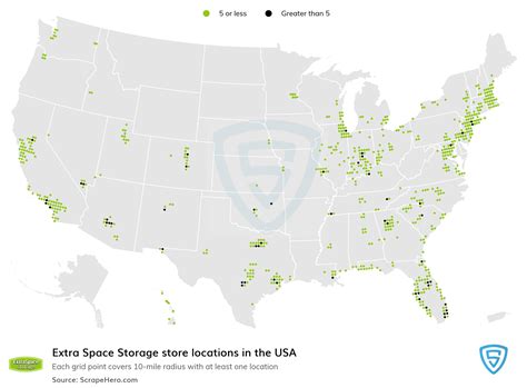 Number of Extra Space Storage locations in the USA in 2024 | ScrapeHero