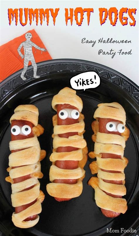 Mummy Hot Dogs Recipe Easy Halloween Party Food Mom Foodie