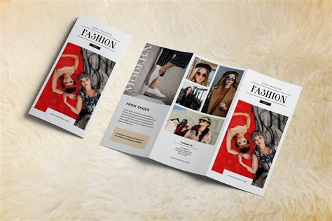 Fashion Trifold Brochure Template Trifold Brochure Design Brochure