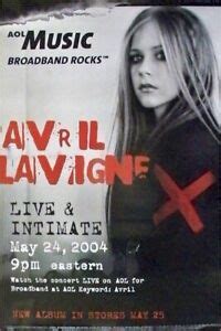 Avril Lavigne Live Intimate X Original Concert Promo Poster Ebay